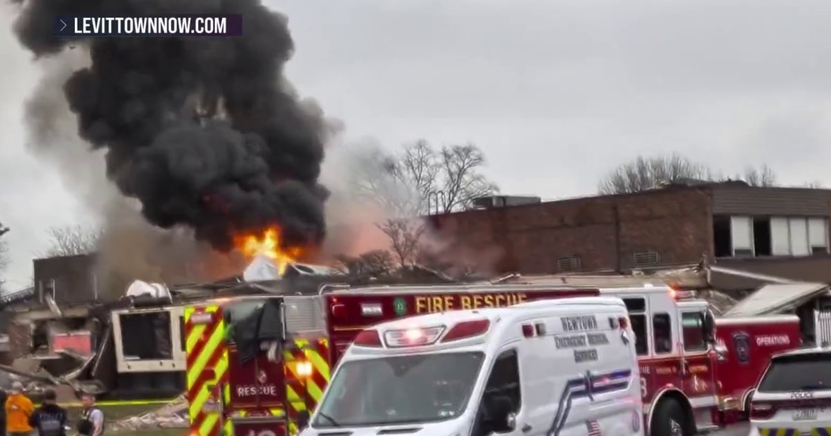 Massive fire erupts from explosion at nursing home