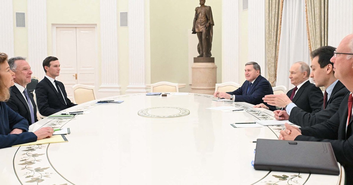 Putin welcomes Witkoff and Kushner for Ukraine peace talks
