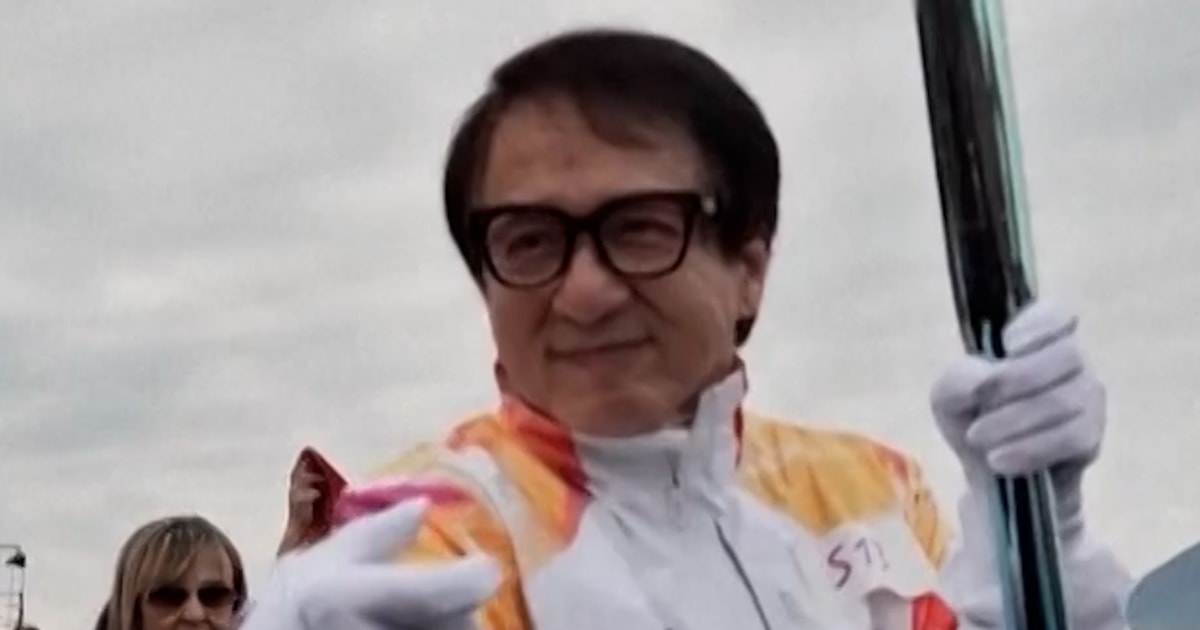 Jackie Chan carries the Olympic Torch by means of Pompeii