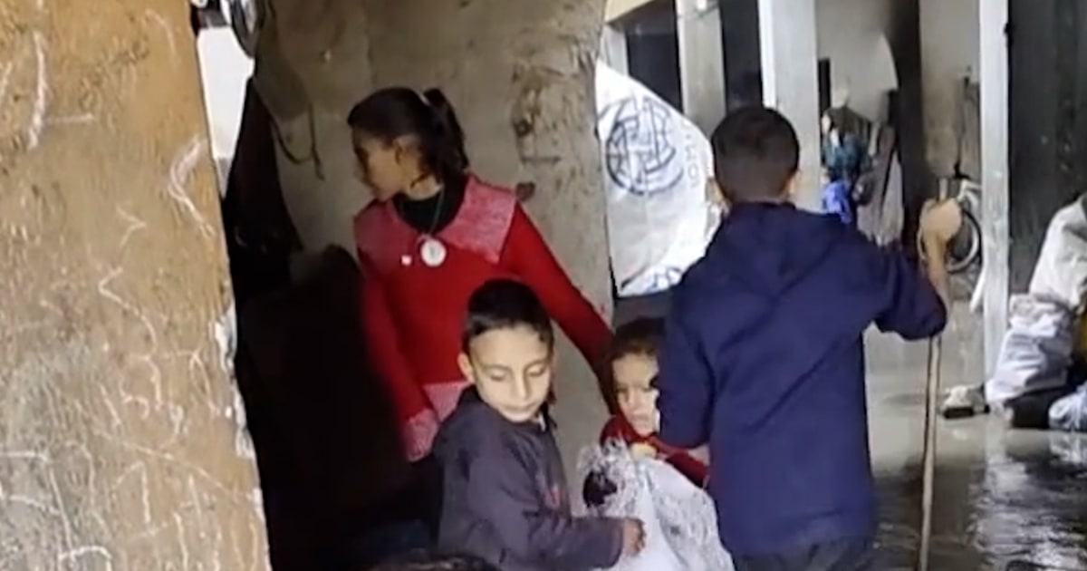 Flooding and freezing temperatures in Gaza baby's life