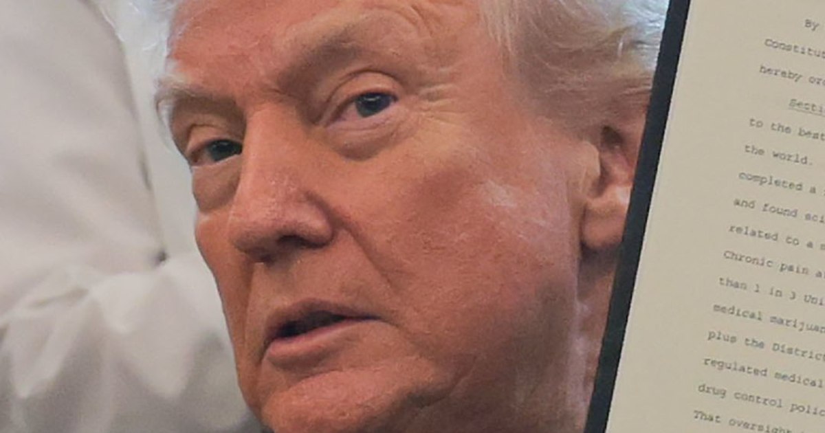 Trump signs order to fast-track cannabis reclassification