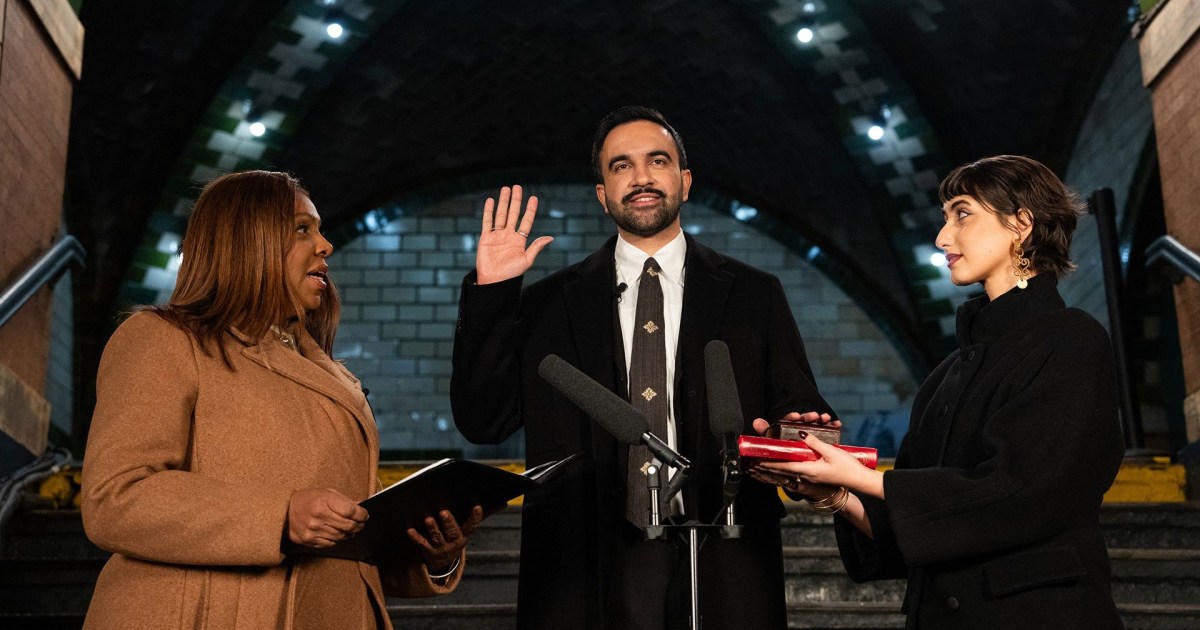Watch: Zohran Mamdani is sworn in as New York City mayor