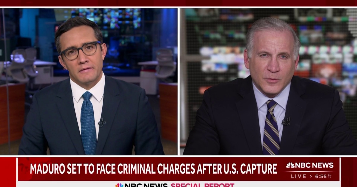 Maduro having fingerprints and mugshot taken ahead of arrival to Brooklyn prison