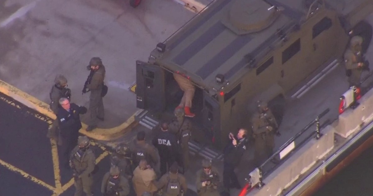 Maduro is transported for his first court appearance in New York