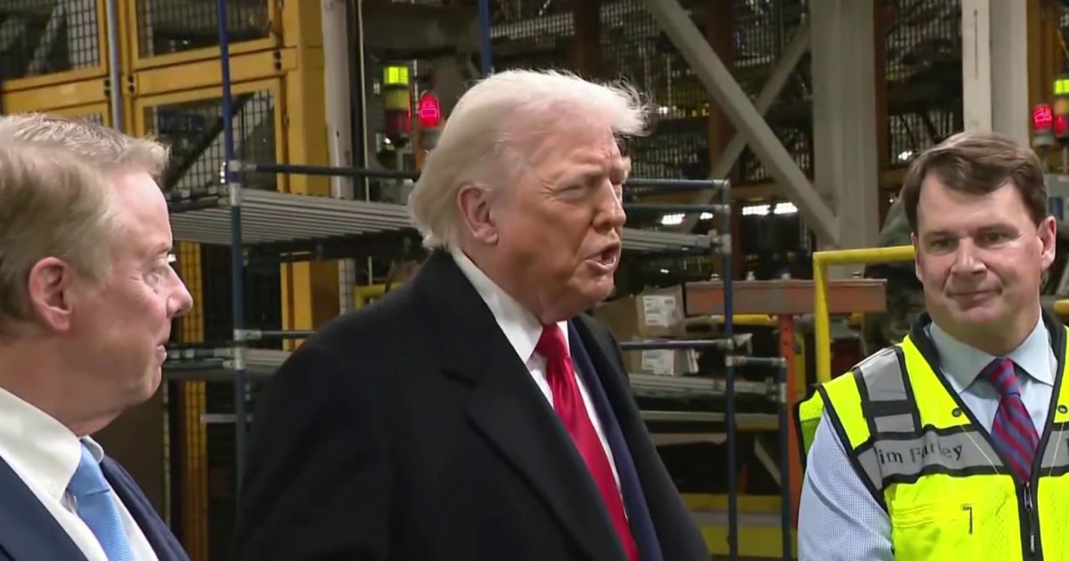 Trump touts economic progress in visit to Ford plant
