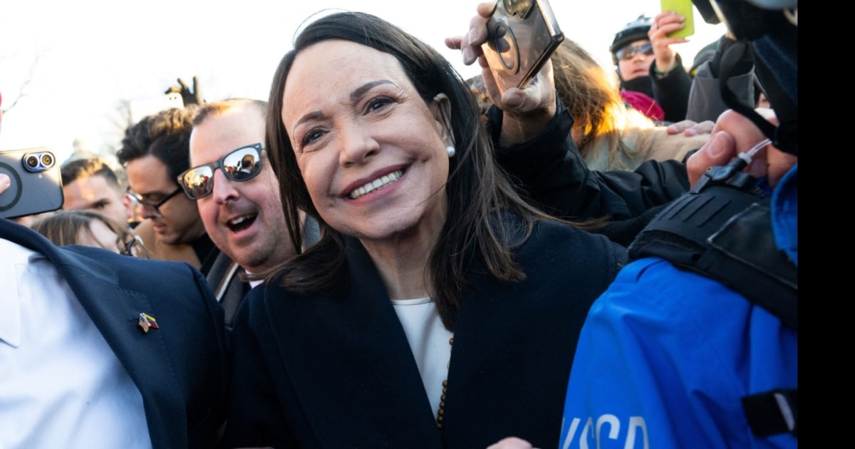 Venezuelas opposition leader says she presented Trump with her Nobel Peace Prize