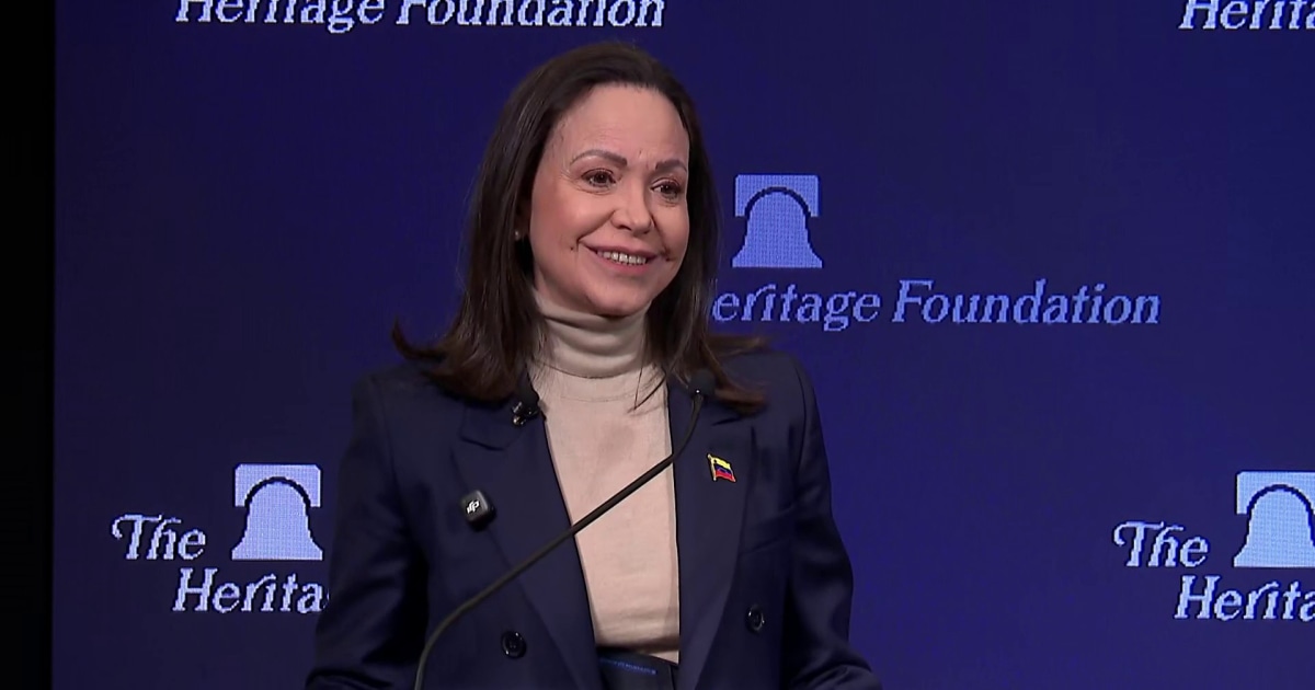 Machado says Trump 'truly cares' about the future of Venezuela