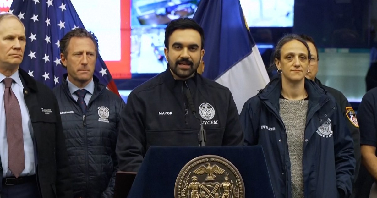 Mamdani urges New Yorkers to stay home once winter storm hits