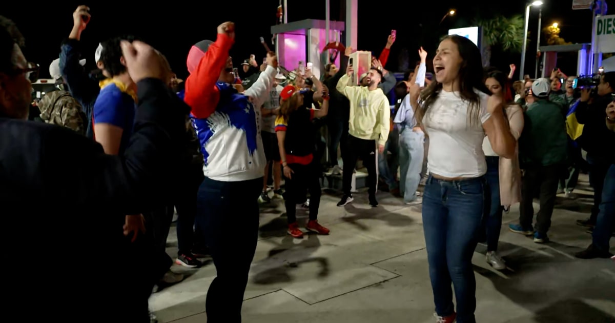 Venezuelan community in Miami celebrate after Maduro’s capture Venezuelan community in Miami celebrate after Maduro’s capture