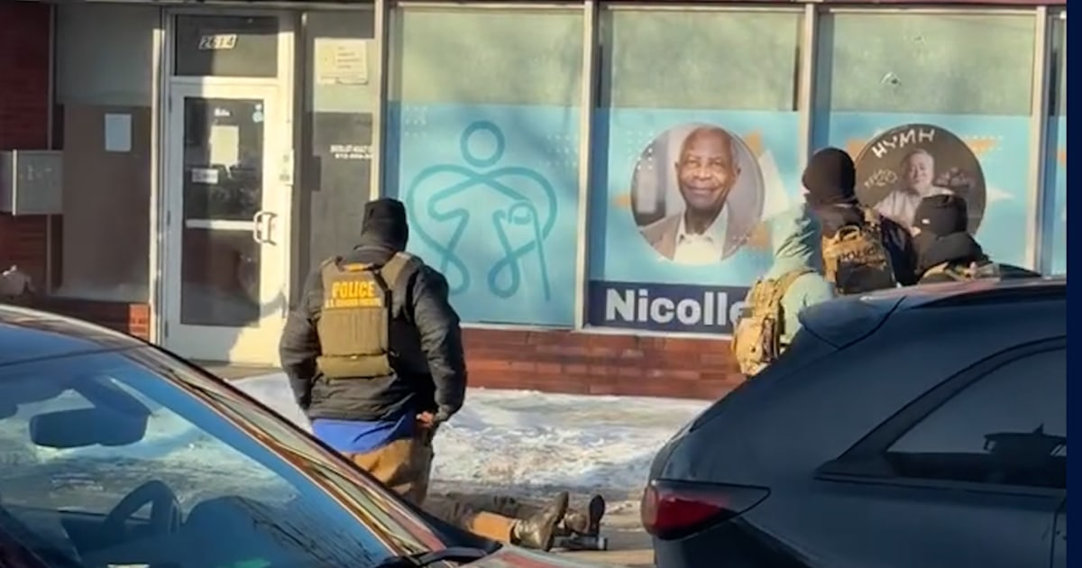 Video captured by witnesses shows federal agents restraining a person before shots are fired in Minneapolis. City officials have confirmed they are investigating the shooting.