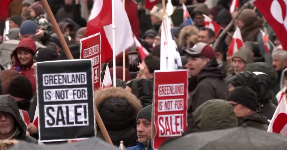 Trump announces tariffs on eight countries as protests take place in Nuuk