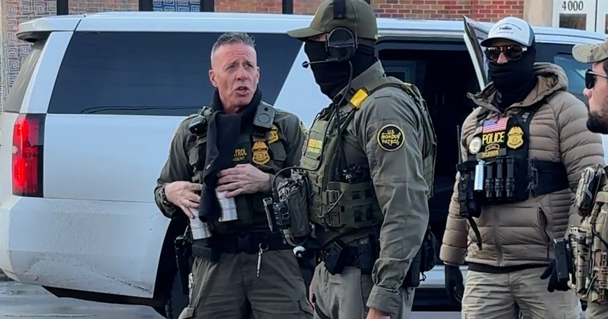 Border Patrol Commander Bovino seen at operation outside Minneapolis school