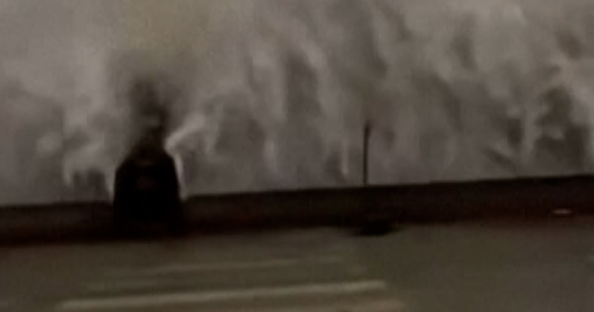 Mayor of Taormina and team struck by rogue wave in storm