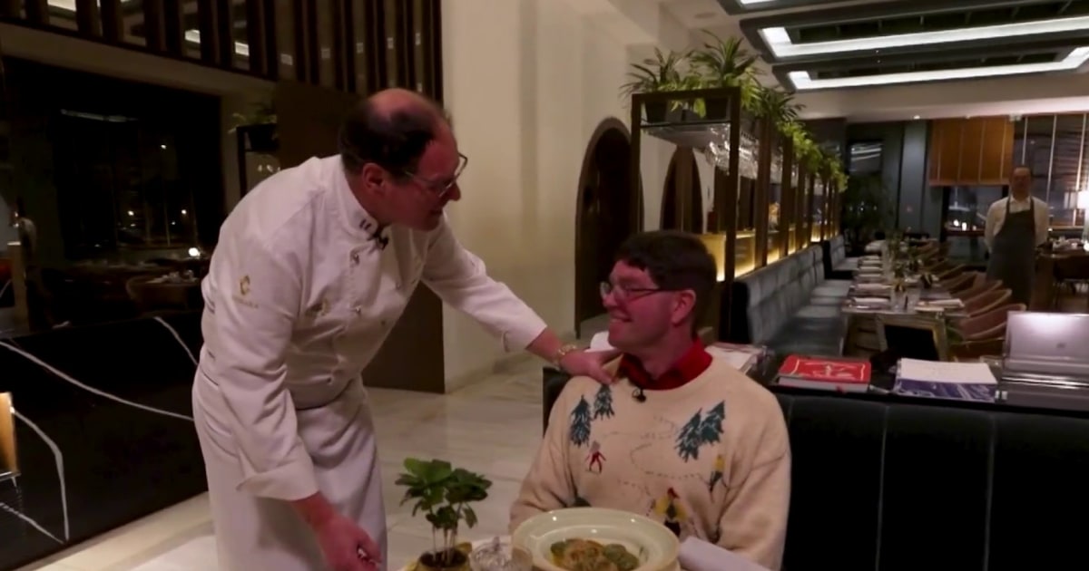 American Olympics volunteer and Italian chef come together at Winter Games