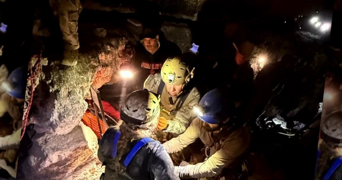 Daring rescue after researcher hurt deep underground in Texas cave