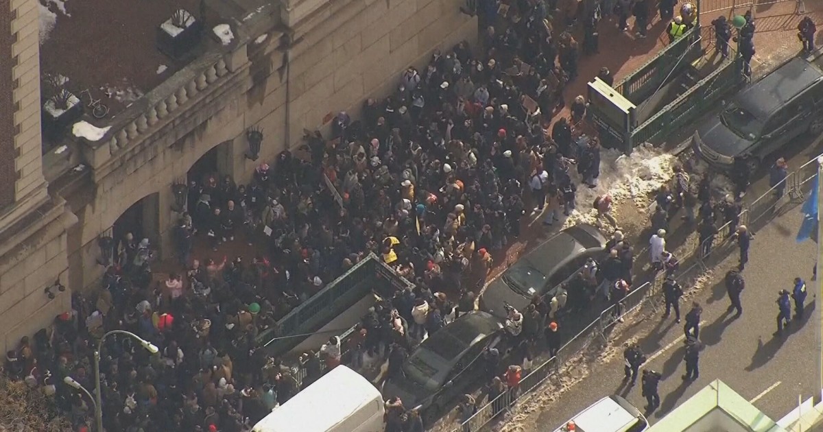 Protests underway at Columbia University after student detained by ICE