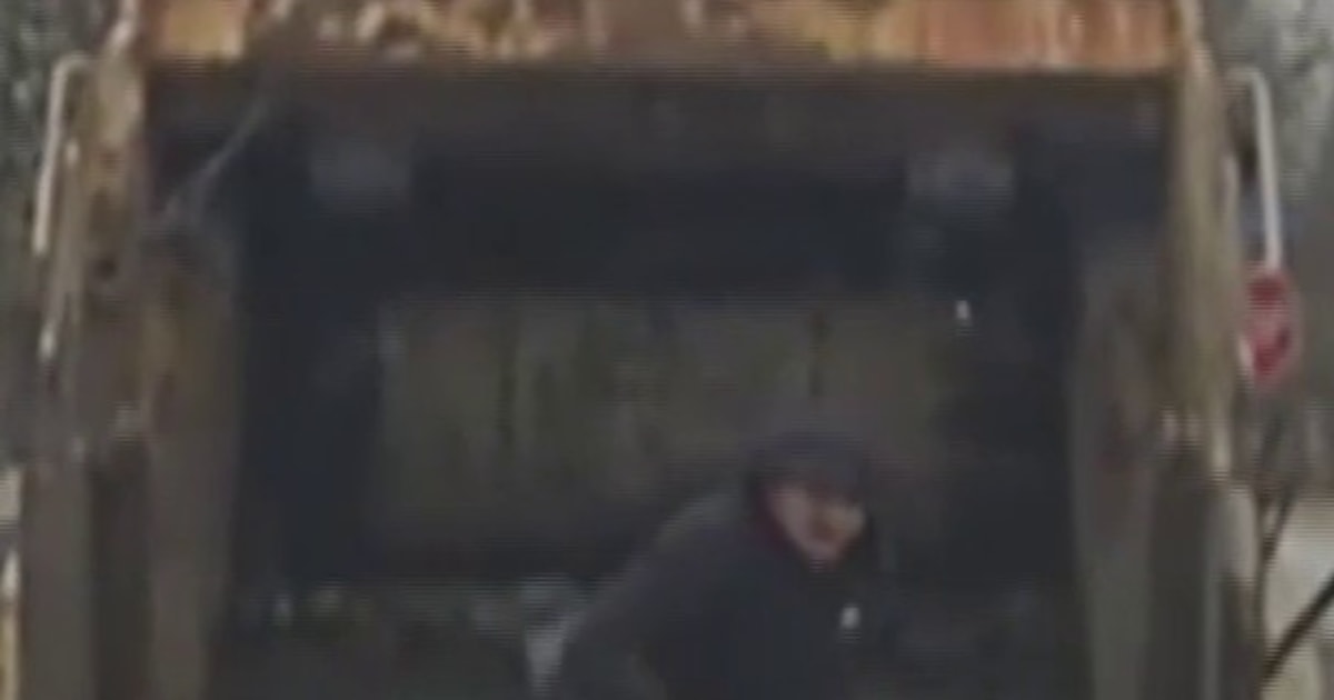Man tries to evade police by hiding in a trash can