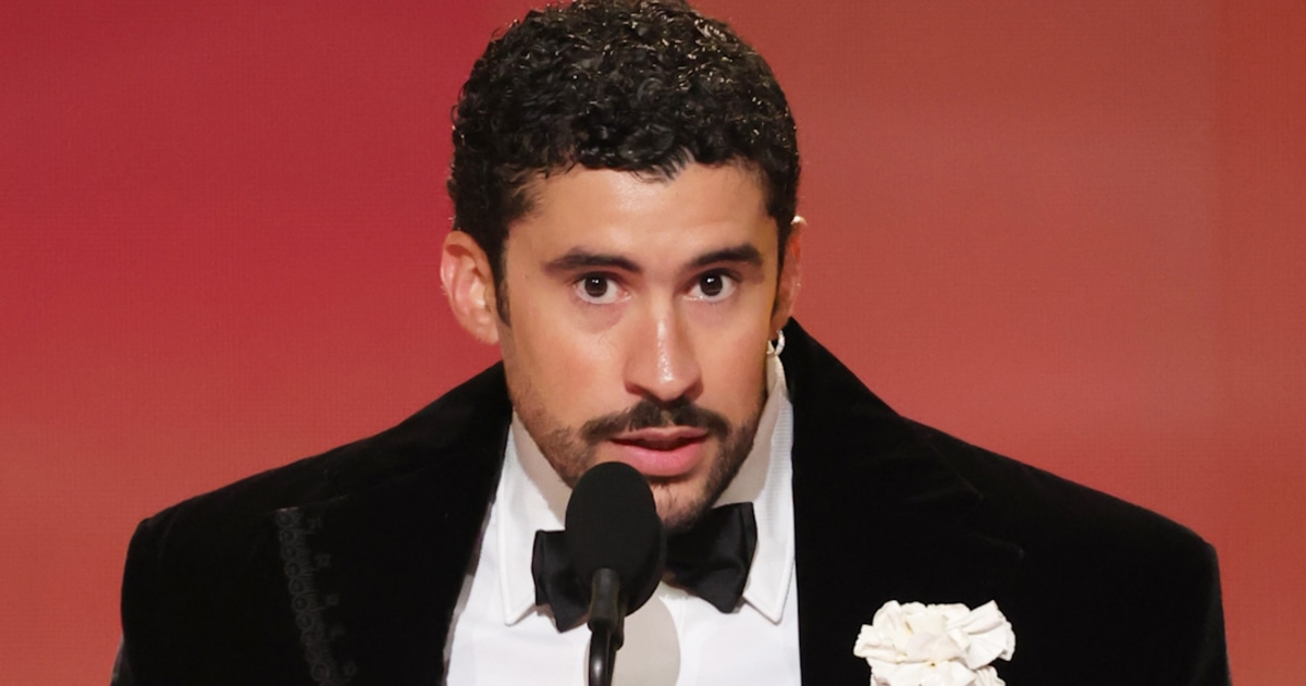 Bad Bunny calls for ‘ICE OUT’ during Grammys