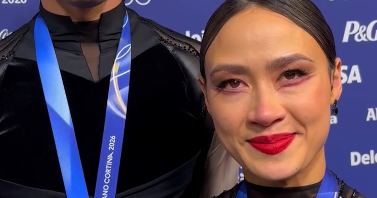 Madison Chock on emotions after ice dance performance