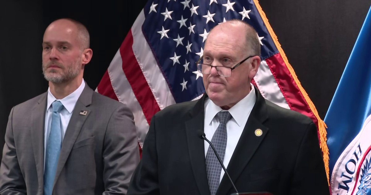 Homan announces conclusion on immigration operations in Minnesota