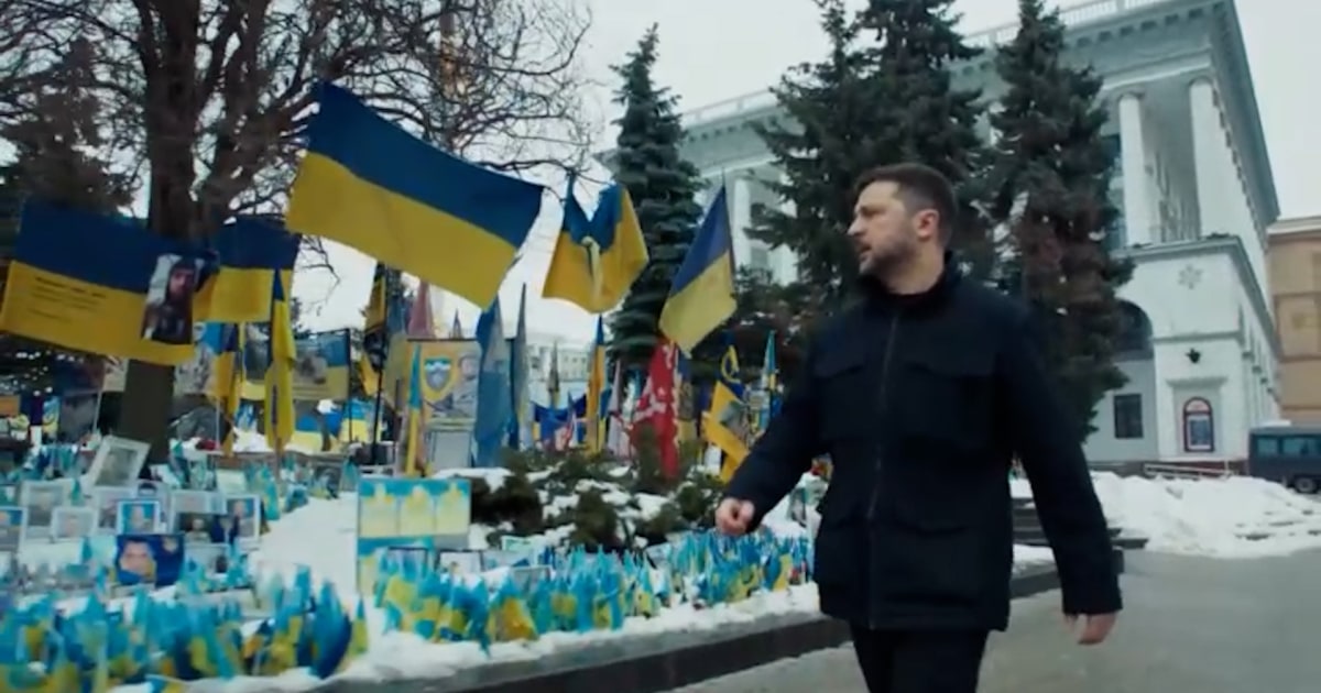 Zelenskyy marks four years since Russia&rsquo;s invasion of Ukraine