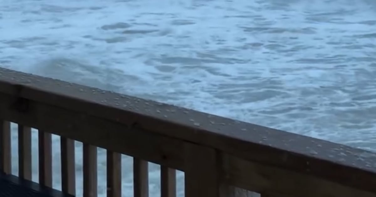 House washed away by North Carolina storm surge