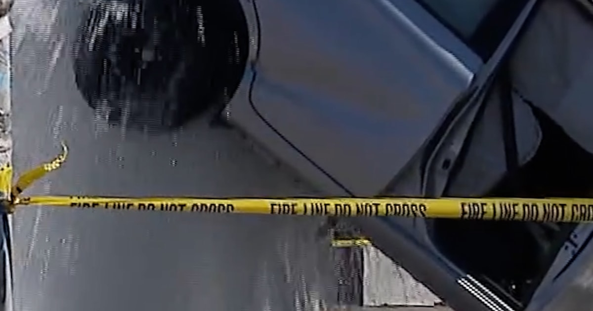 Car Crashes Into Hydrant, Sending Vehicle Into Air