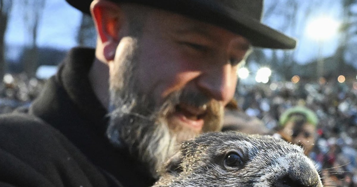 Punxsutawney Phil makes his Groundhog Day forecast