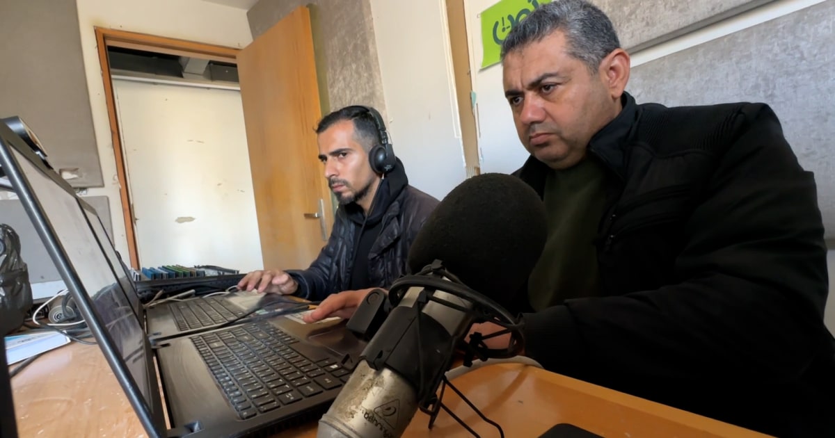 One of Gaza's surviving radio stations returns to the airwaves after two years of war