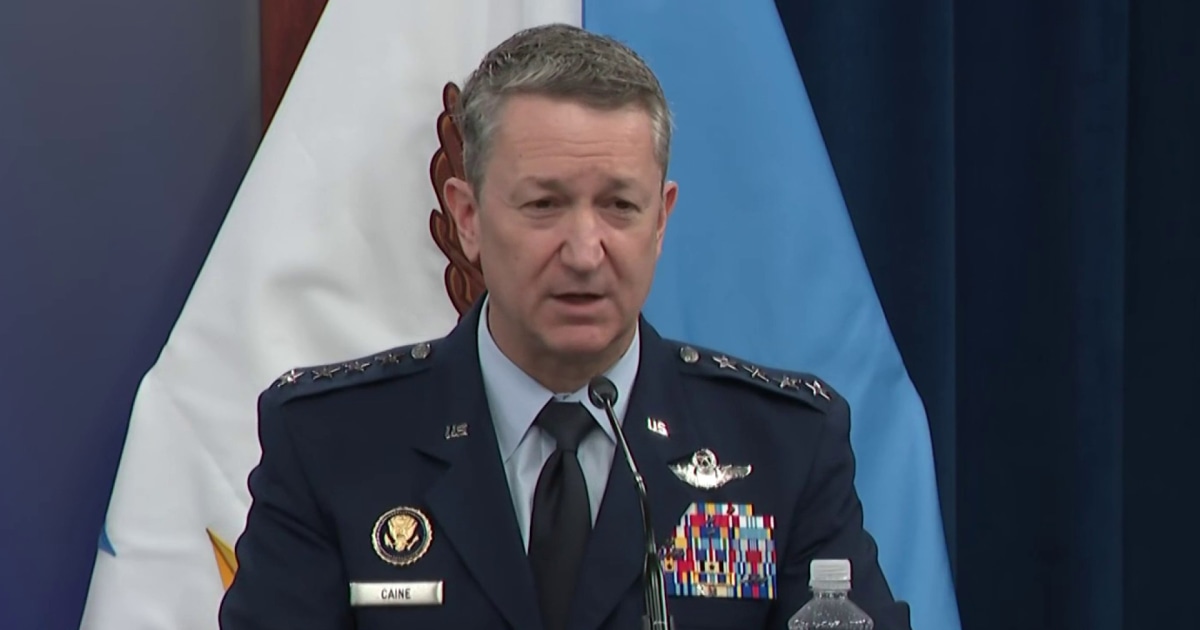 John Musca Gen. Caine breaks down the timeline of Operation Epic Fury