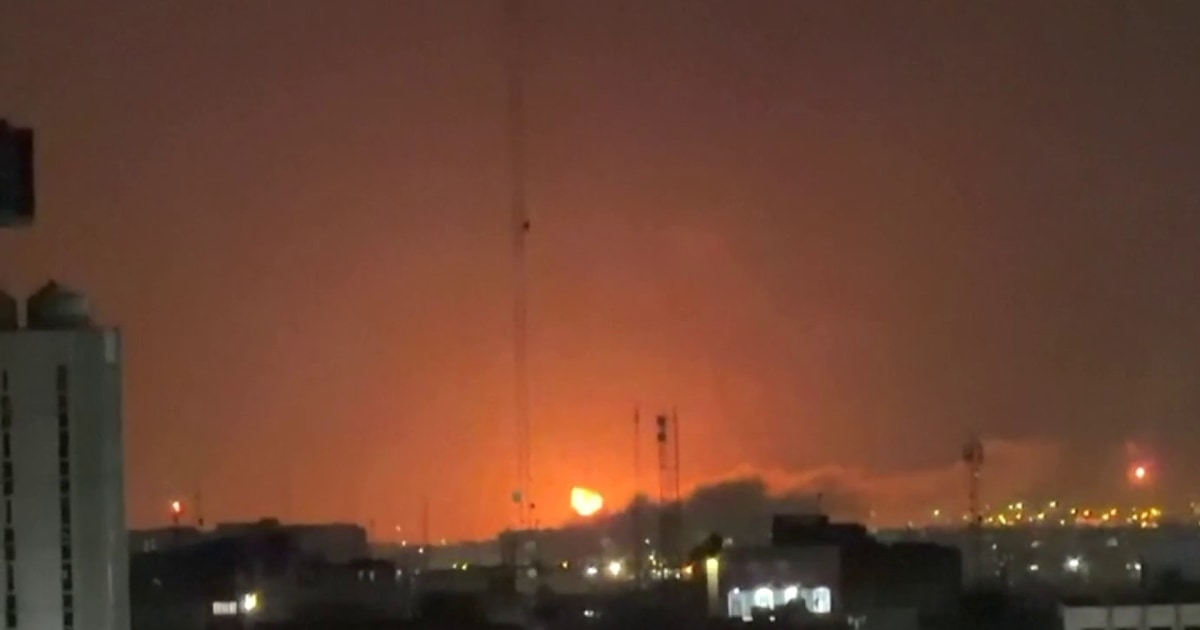 Skies above Tehran turning orange amid U.S. strikes