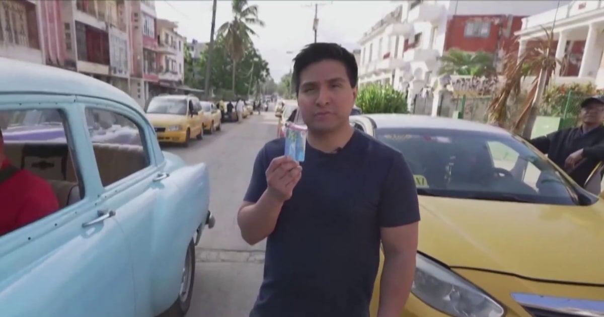 Taxi drivers wait in long fuel lines as Cuba's economic crisis worsens