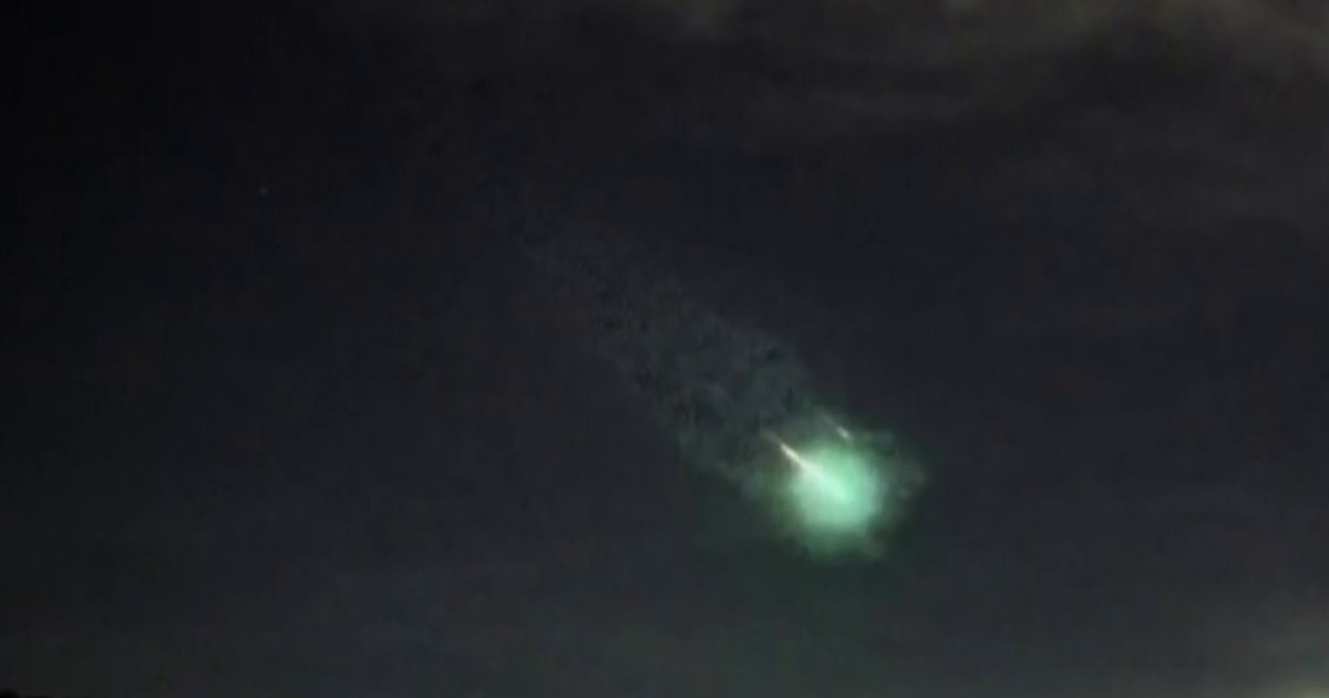 Meteors streak across California and Texas