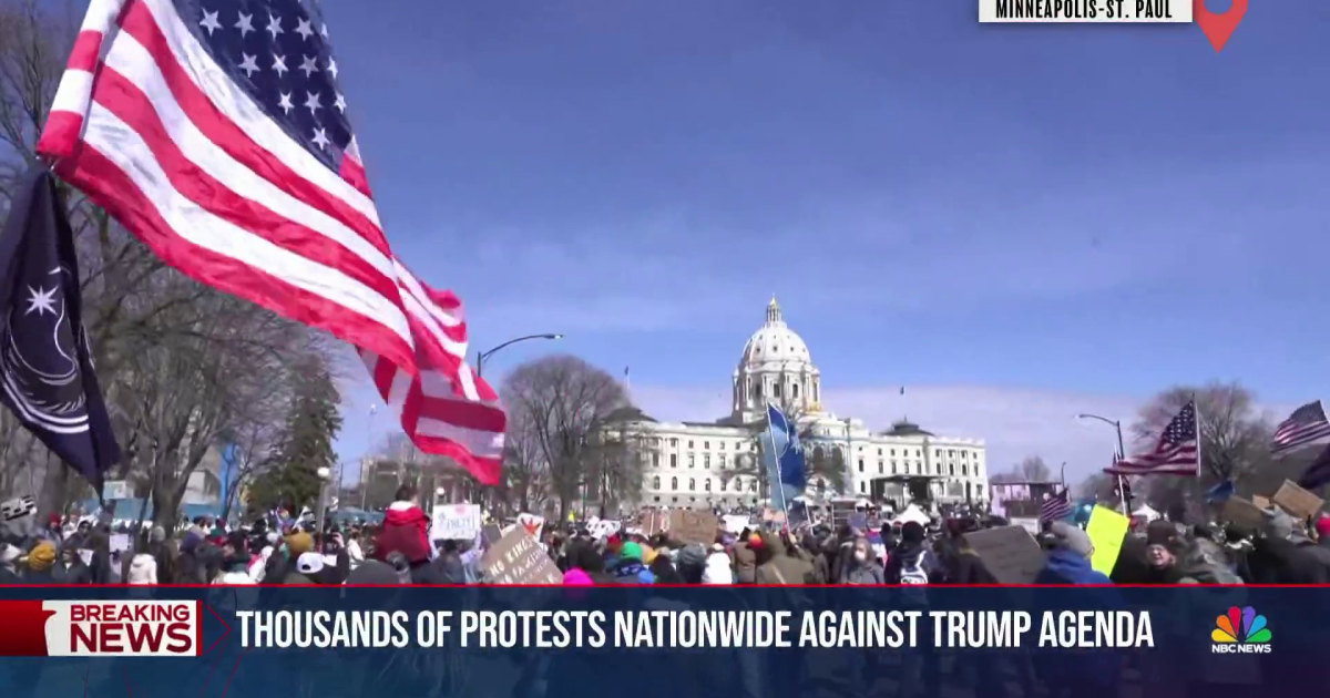 Thousands of ‘No Kings’ protests against the Trump agenda