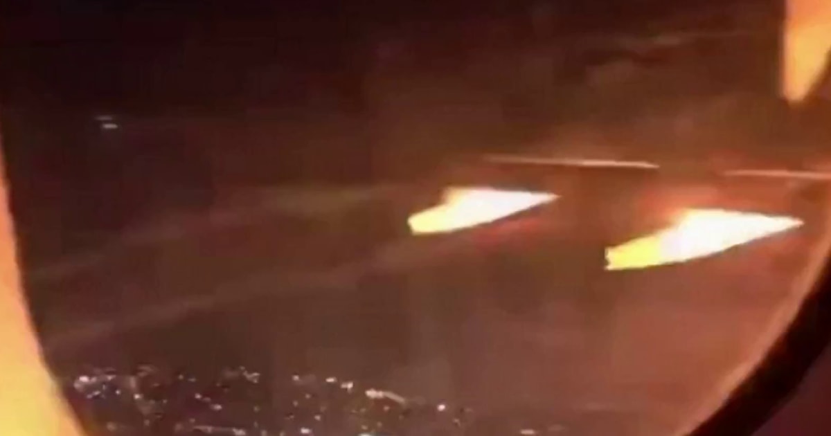 Terrifying moments aboard Delta flight after engine catches fire