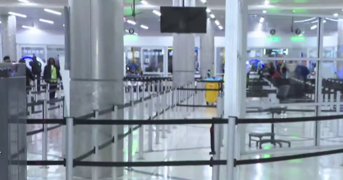 Airport security lines improve significantly as TSA officers are paid