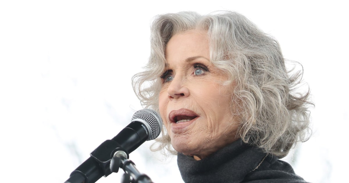Jane Fonda speaks at protest in D.C.