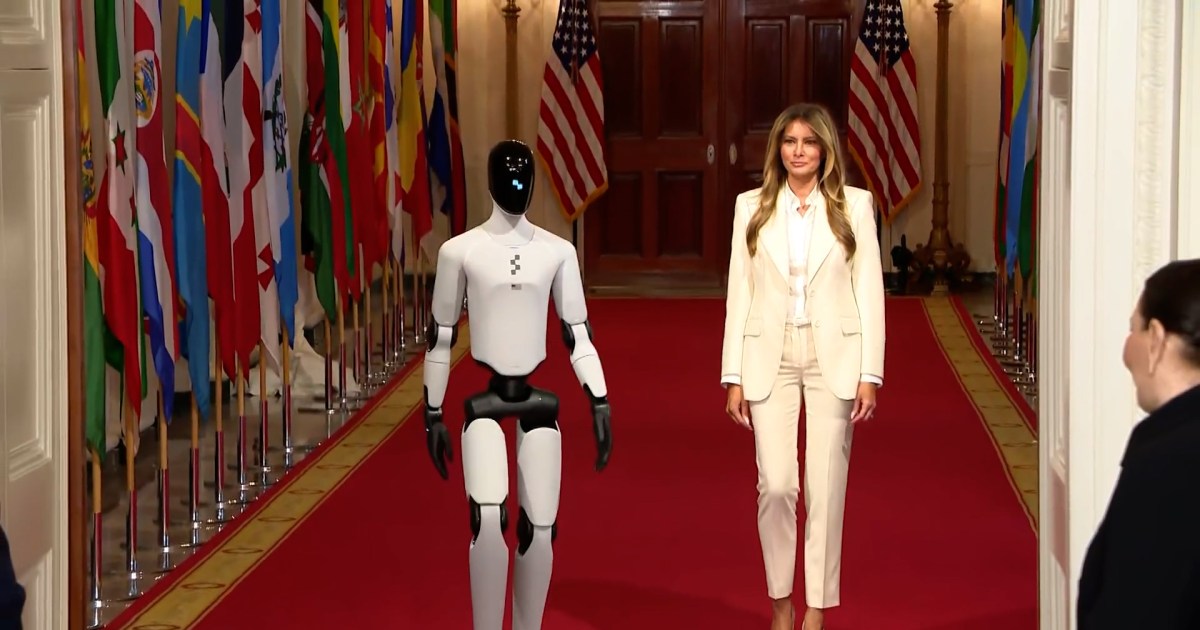Melania Trump unveils humanoid robot at D.C. summit