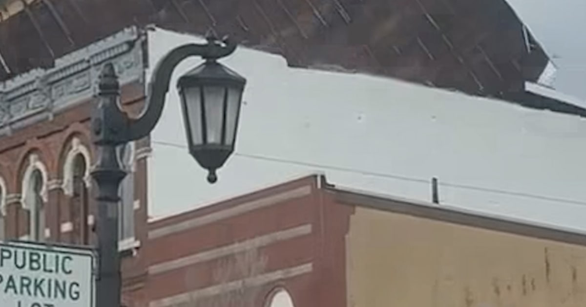 Ohio Building Roof Torn Off by High Winds – NBC News