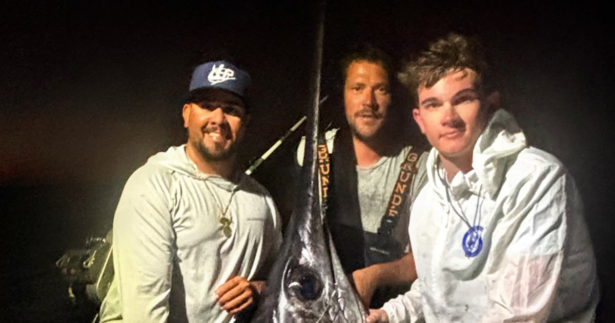 Swordfish weighing 480 pounds caught near Florida Keys
