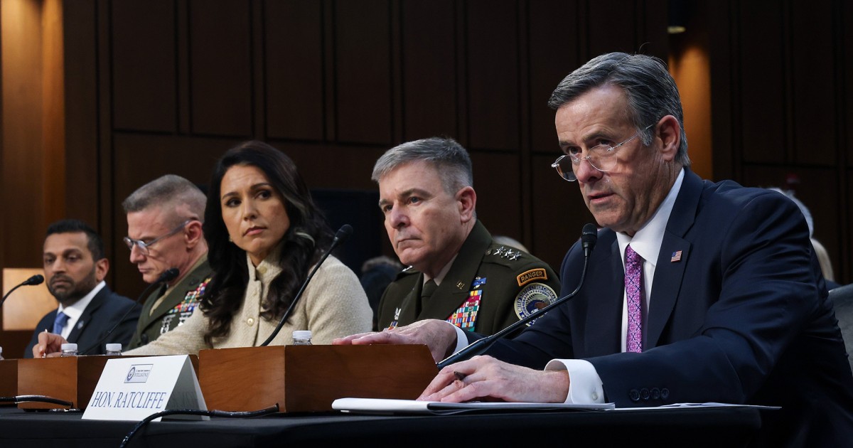 House holds worldwide threats hearing with Gabbard, Patel and Ratcliffe