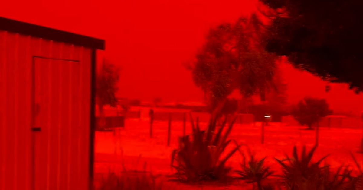 Sky Turns Bright Red In Western Australia Ahead Of Tropical Cyclone Narelle