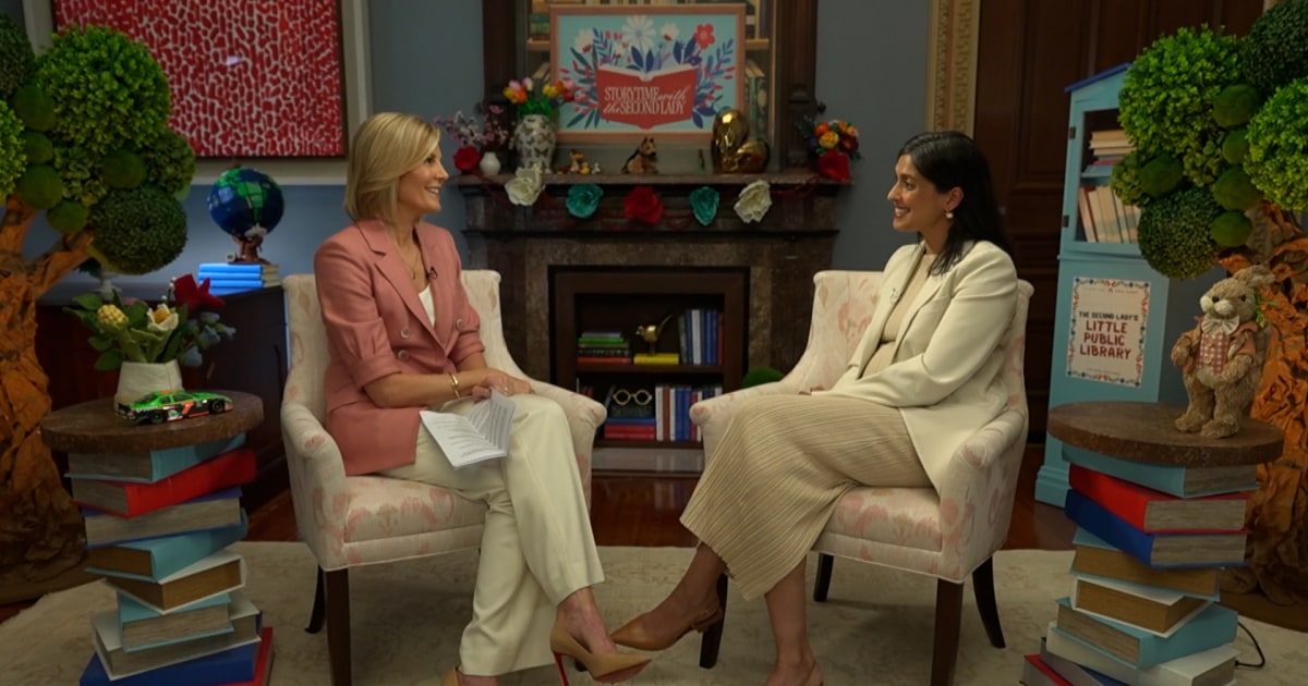 Full interview: Usha Vance on her new podcast, fourth child and advising the vice president