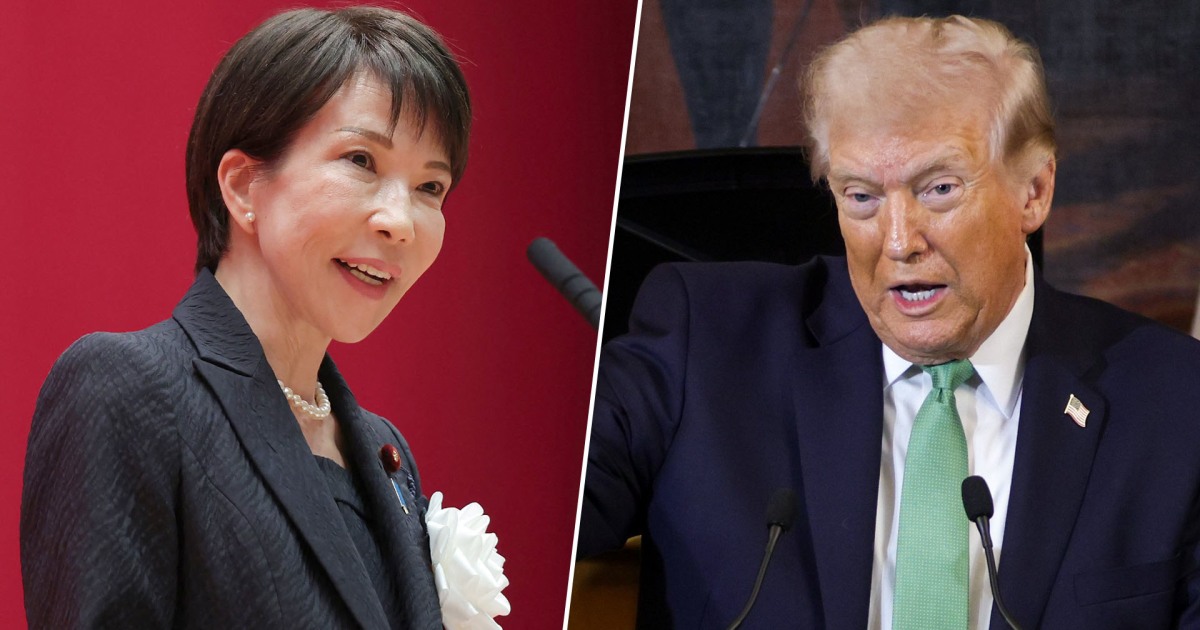 Trump meets with prime minister of Japan at the White House
