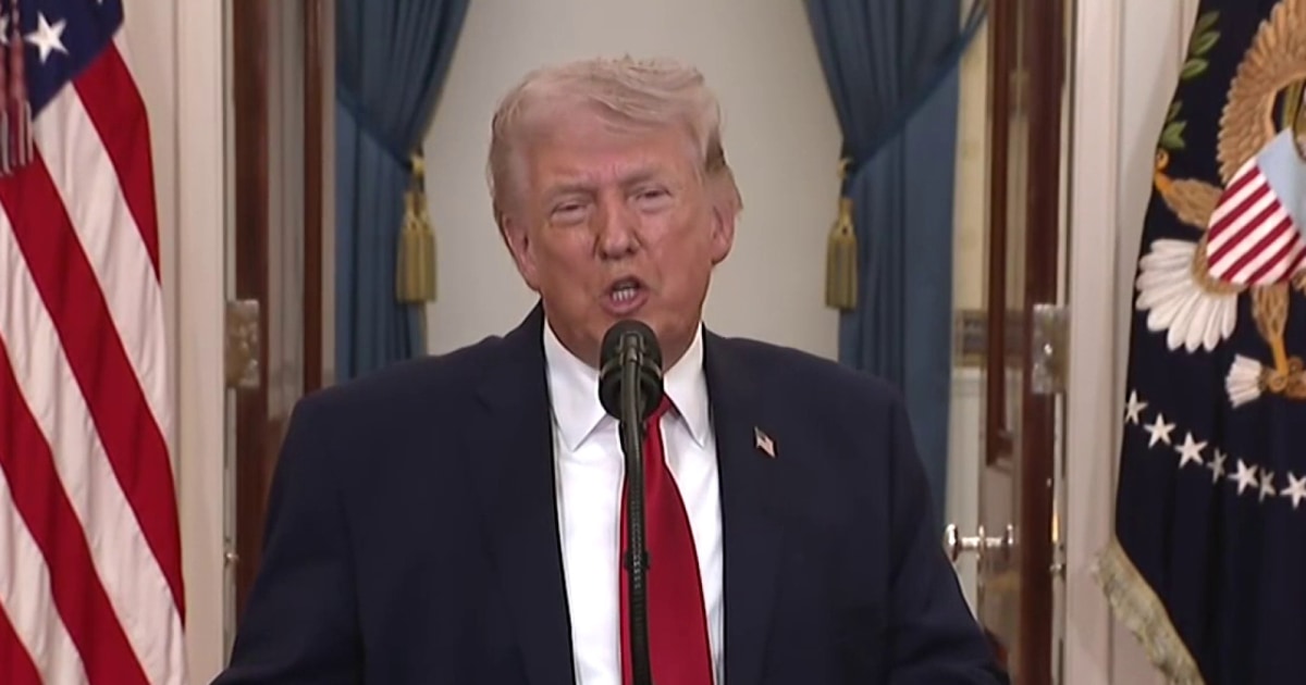 Trump pulls out ‘big rhetorical guns’ to try to make his case for the war with Iran