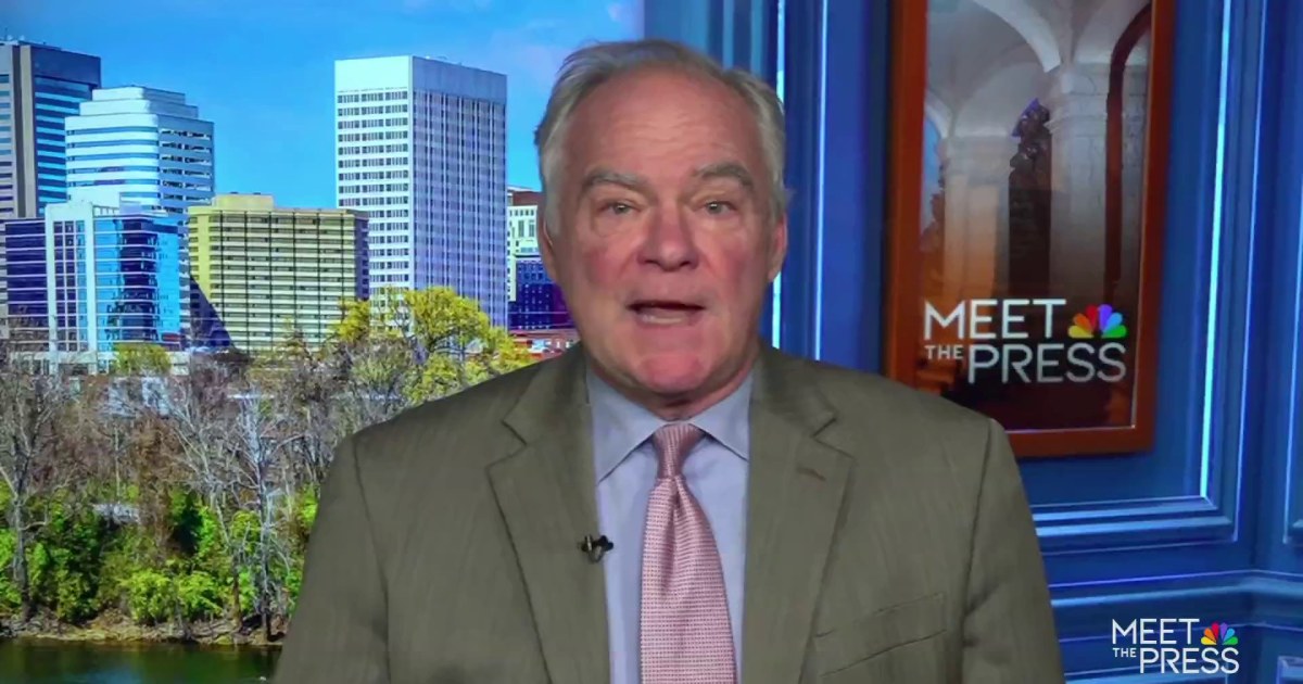 Tim Kaine calls on Trump to 'dial back the rhetoric' after US jet is downed in Iran: Full interview