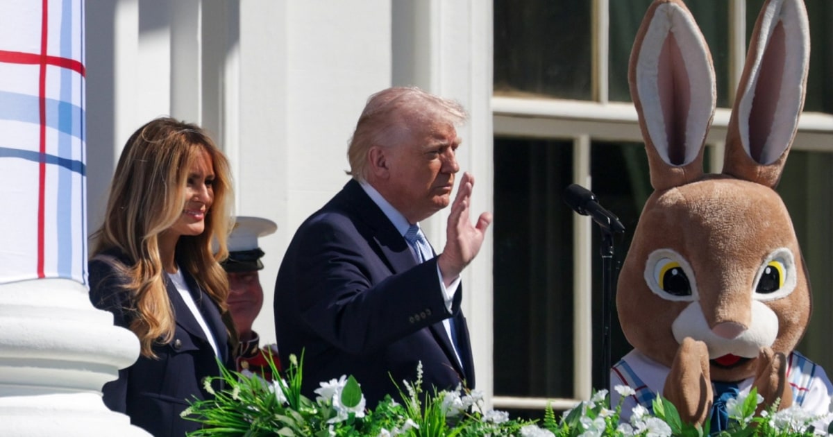 Trump says White House has more than 40,000 eggs for the Easter Egg Roll