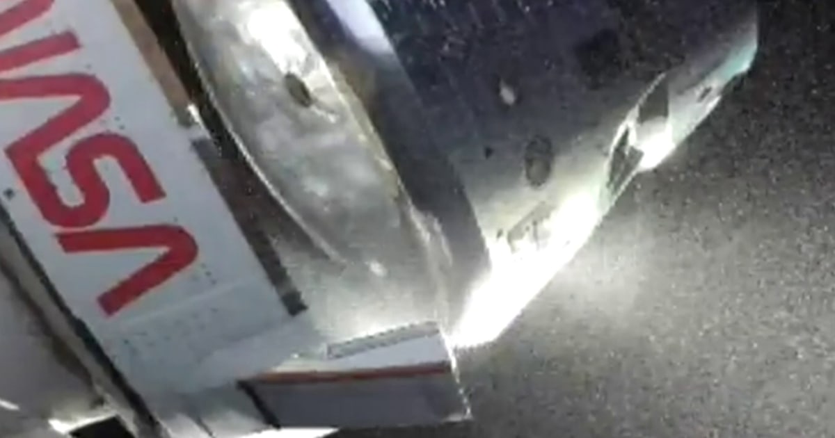 Service module separates from Orion as Artemis II heads home