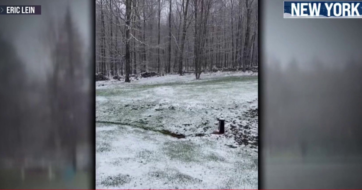 Northeast blasted with sudden snow and freezing temperatures