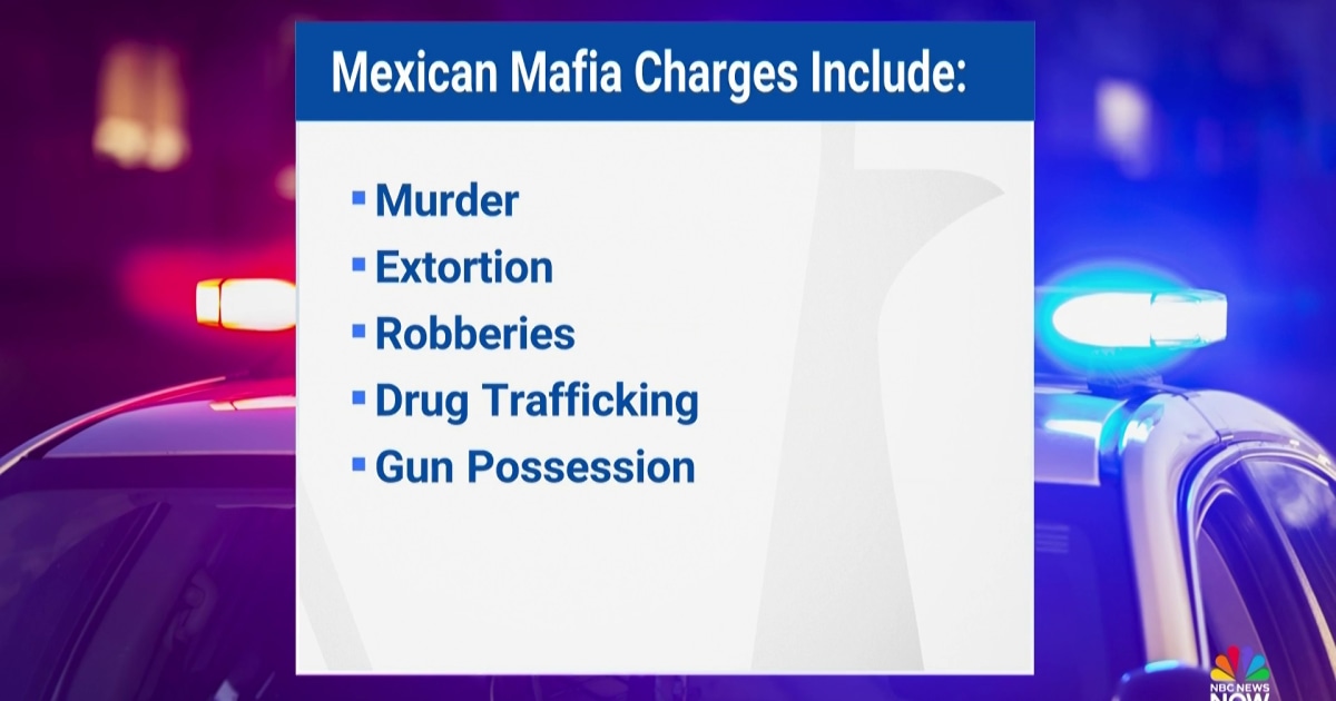 Federal agents arrest dozens of Mexican mafia members in California